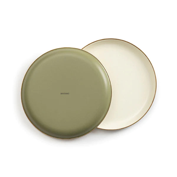 Enamel 2-Tone Deep Plate Set | エナメル2トーンプレート2枚セット