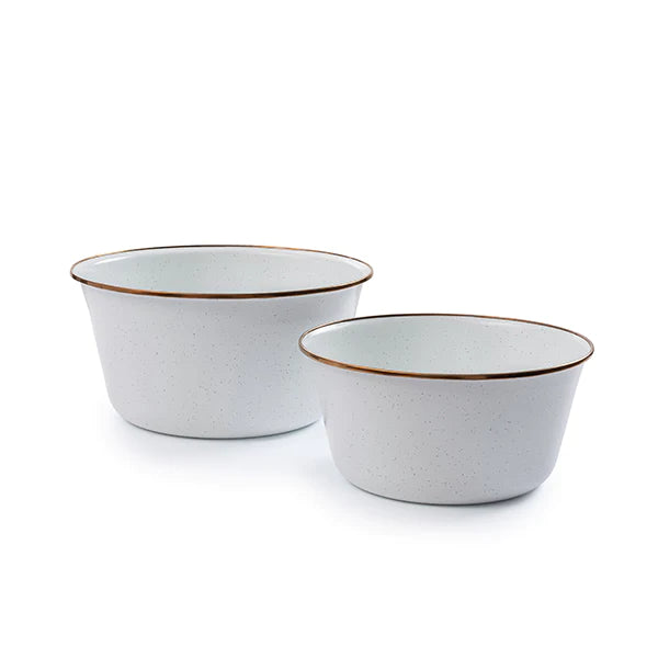 Enamel Mixing Bowl Set of 2|エナメルミキシングボウル 2サイズセット