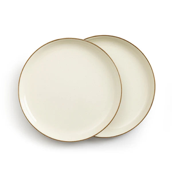 Enamel 2-Tone Deep Plate Set | エナメル2トーンプレート2枚セット