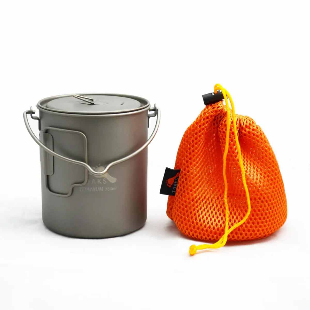 Titanium 750ml Pot with Bail Handle|チタニウムポット POT-750 ベイルハンドル